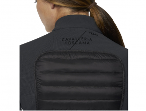 Cavalleria Toscana Team women lightweigh w/zip multi-logo CT | grau/schwarz XS