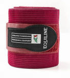 Equiline Bandagen | burgundy Fleece Elastik